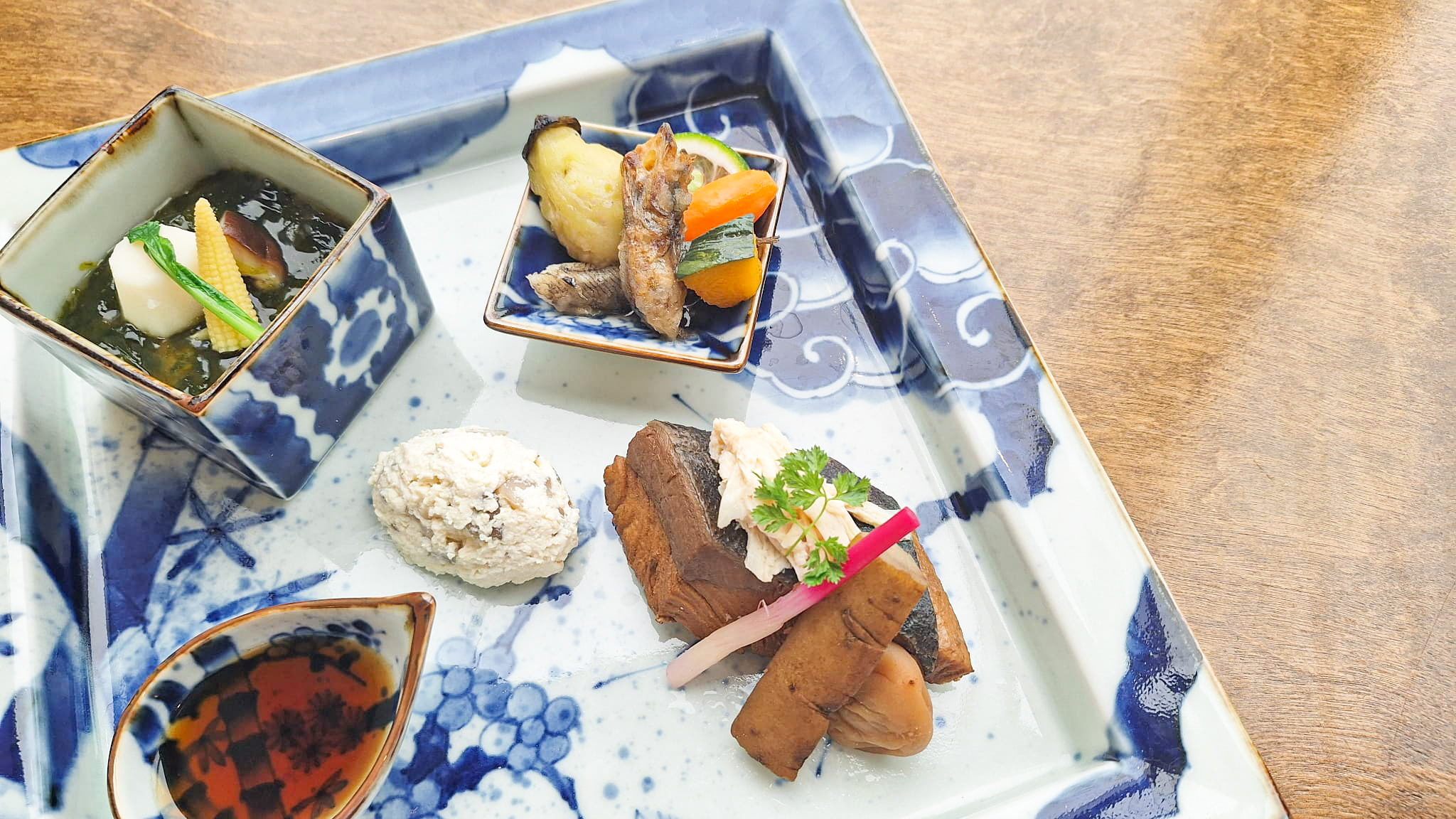 【魚料理セット】天草ぶりの南高梅煮～白子の茶碗蒸し～